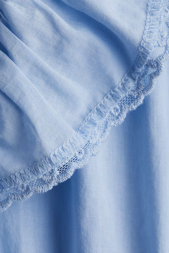 Платье из хлопка с volants