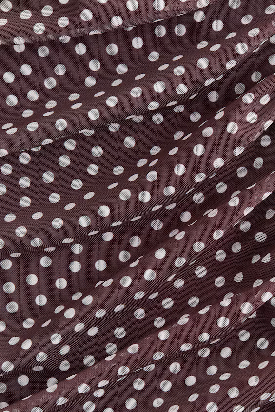 Платье из драпированной сетки