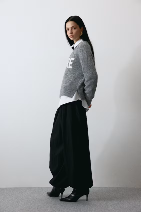 Свитер с узором жаккард