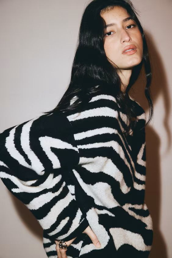 Свитер из жаккардовой ткани