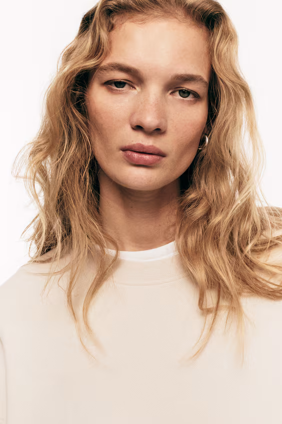 Свитшот с эффектом стирки