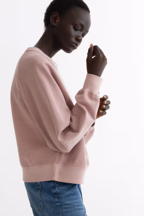 Оверсайз хлопковый свитшот