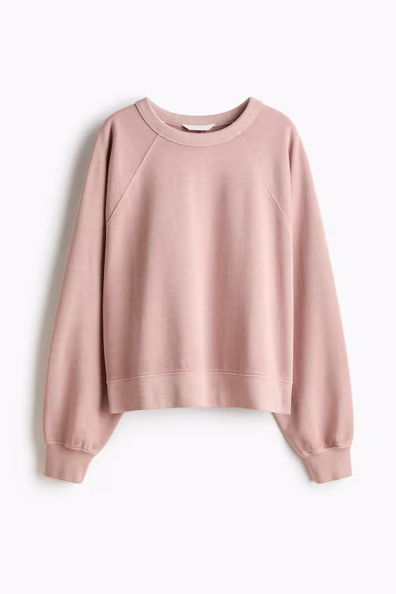 Оверсайз хлопковый свитшот