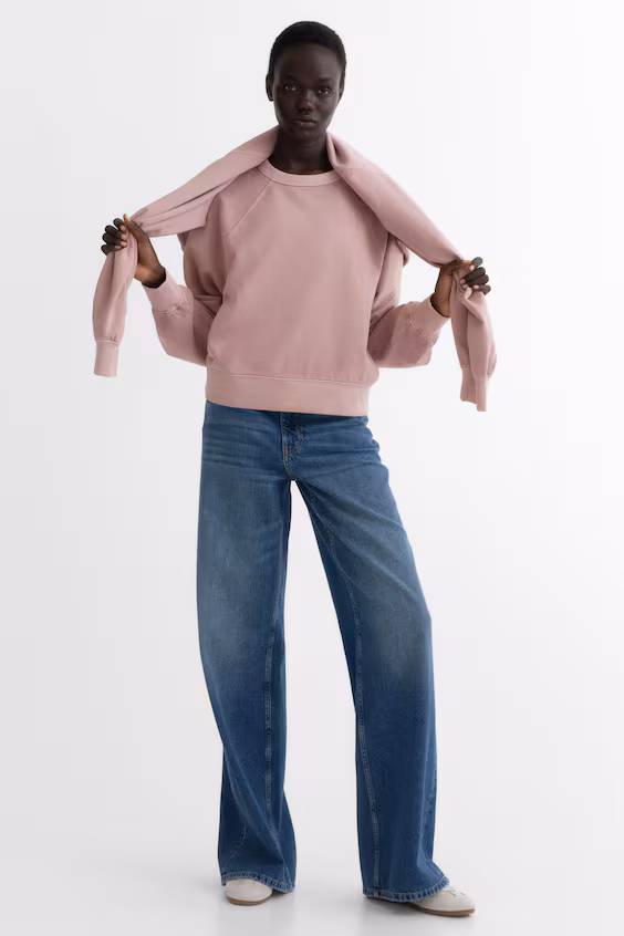 Оверсайз хлопковый свитшот