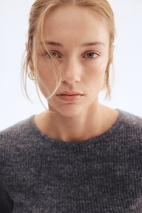 Свитер баска из рубчиковой ткани