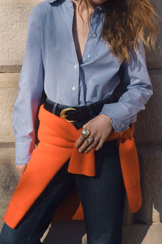 Рубашка из хлопковой поплина