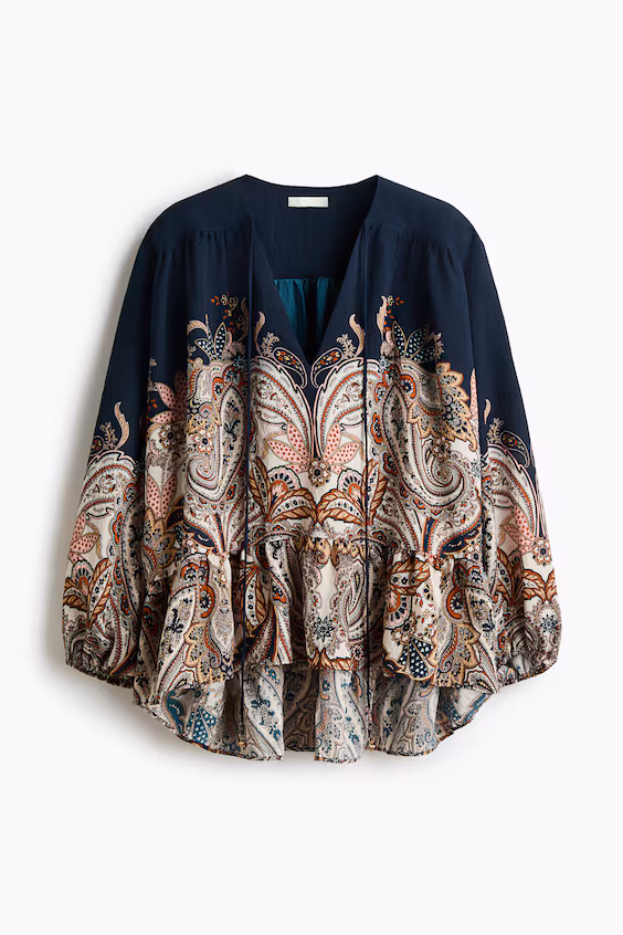 Блуза свободного кроя