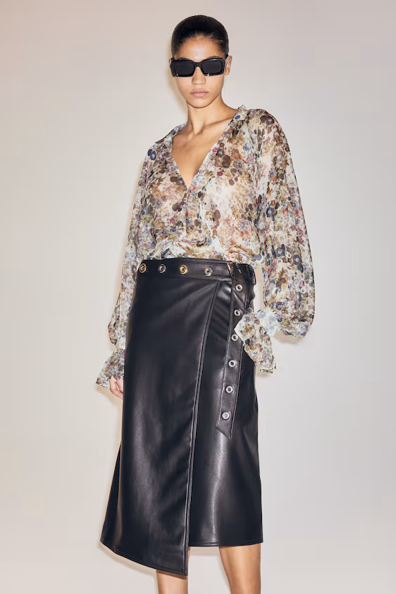 Блузка из воздушной ткани h&m