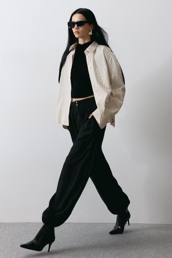 Рубашка oversize из поплина