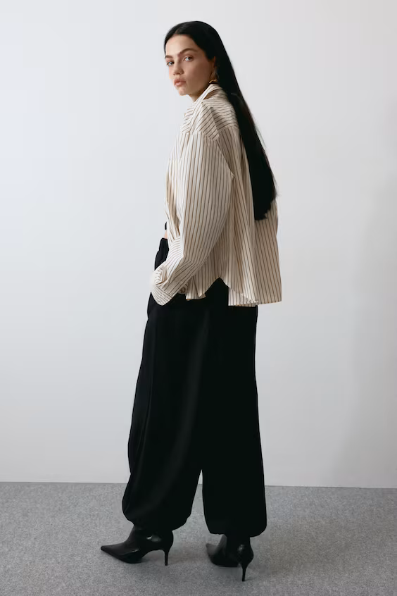 Рубашка oversize из поплина