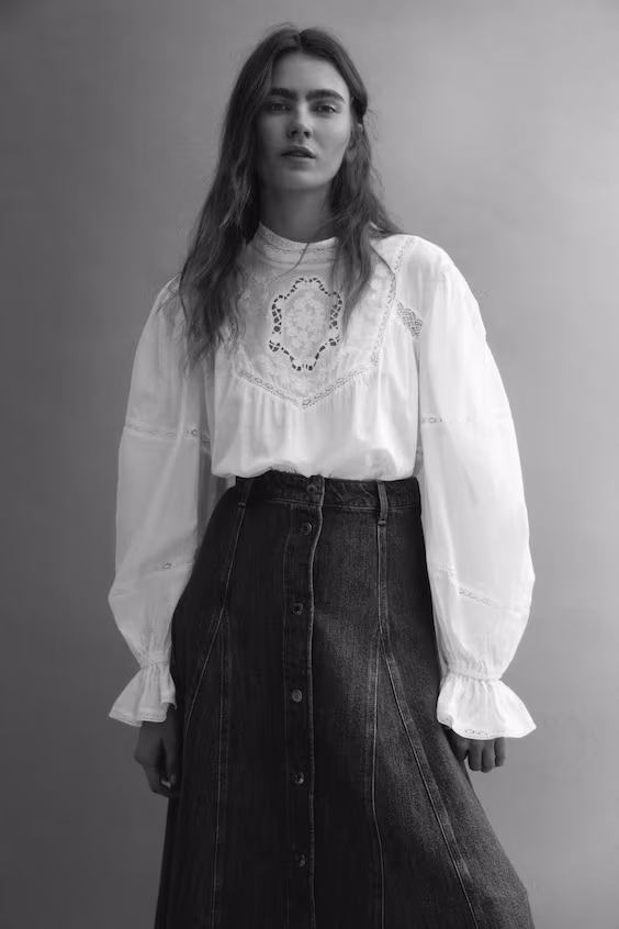 Блузка из хлопка