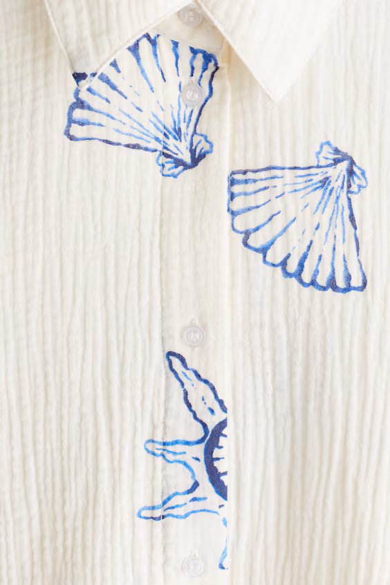 Рубашка для пляжа из муслина h&m