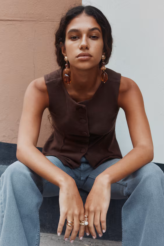 Жилет из джерси