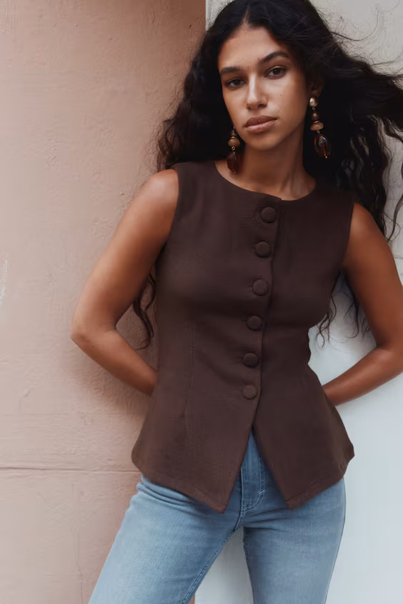 Жилет из джерси