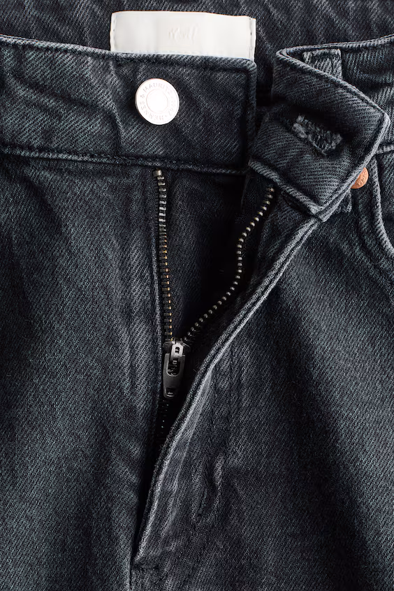 Джинсы широкие высокие h&m