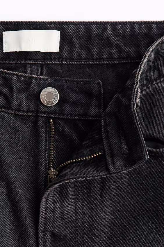 Джинсы wide high