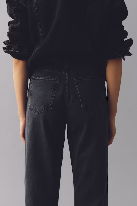 Джинсы mom slim fit high waist ankle