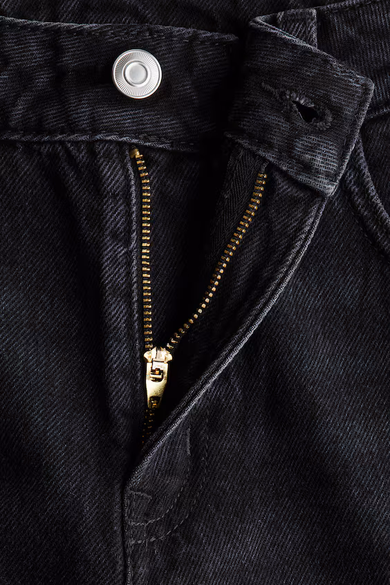 Джинсы wide high