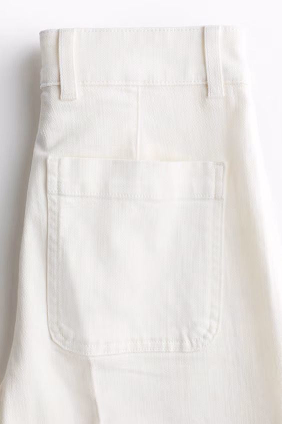 Джинсы широкие и высокие h&m