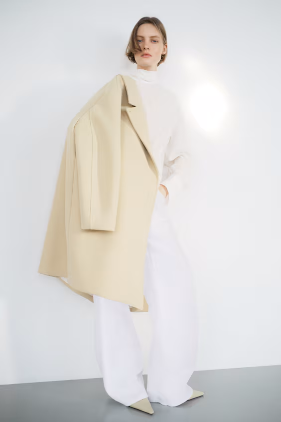 Джинсы широкие с высокой посадкой h&m