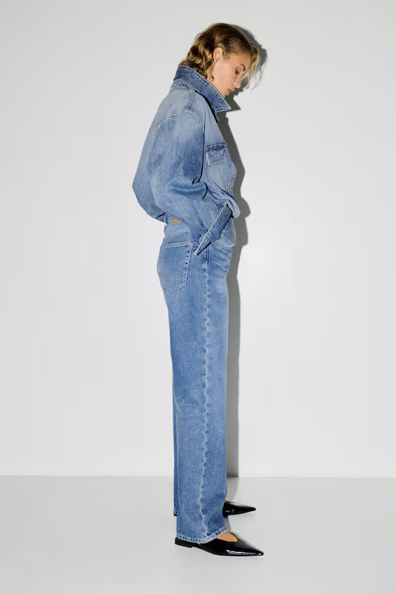 Джинсы прямого кроя h&m