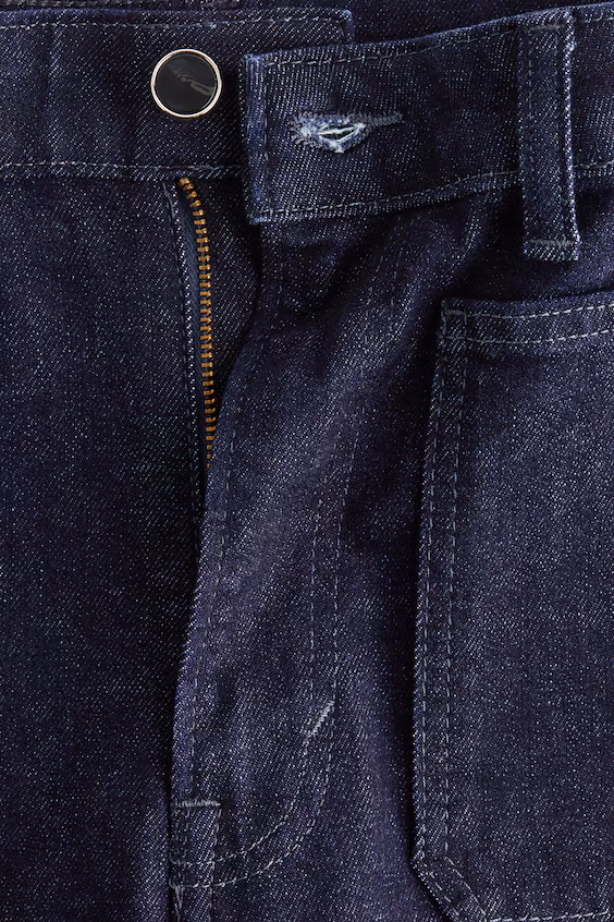 Джинсы широкие и высокие h&m