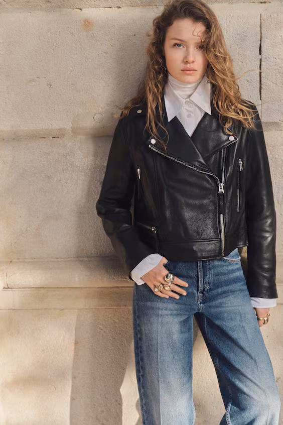 Джинсы с высокой талией barrel high ankle