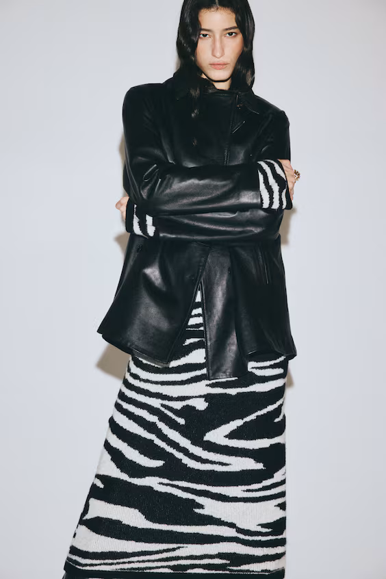 Юбка из жаккардовой ткани