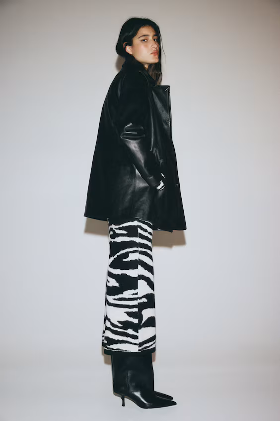 Юбка из жаккардовой ткани