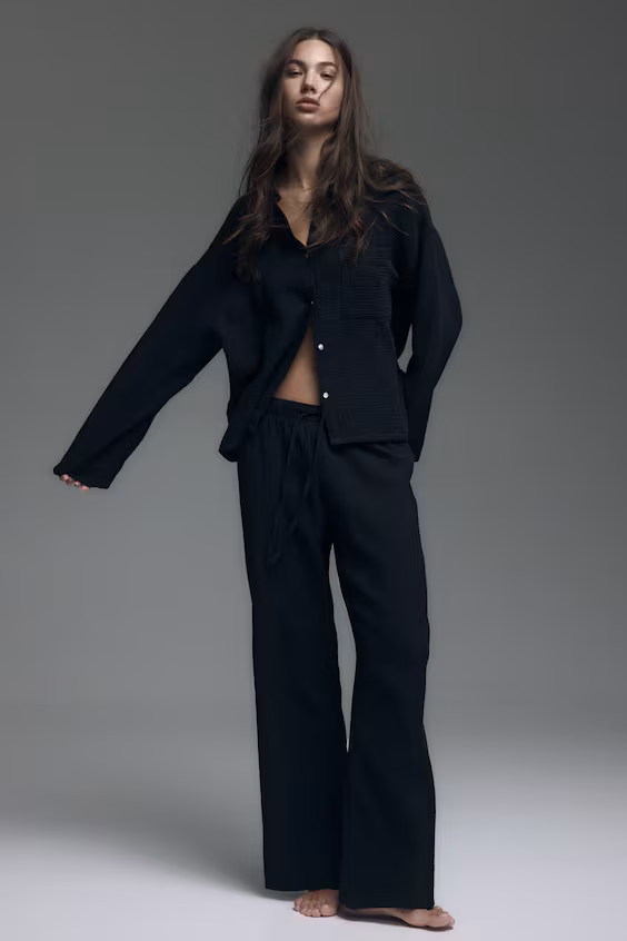 Пижама из хлопковой муслина