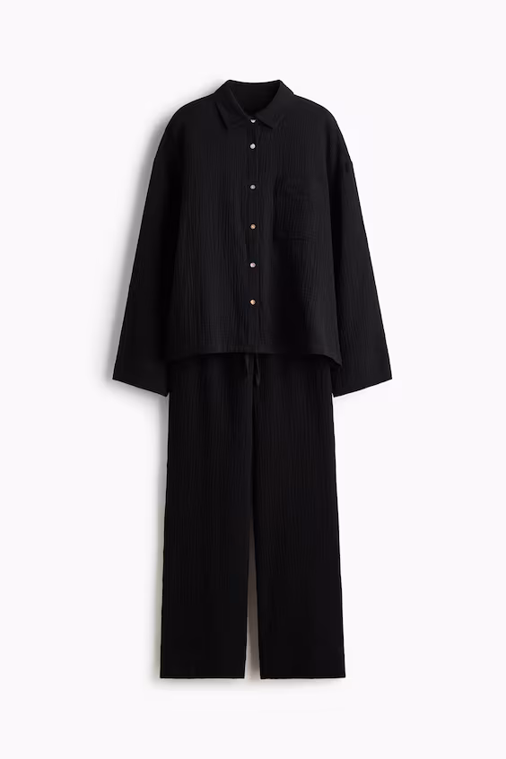 Пижама из хлопковой муслина