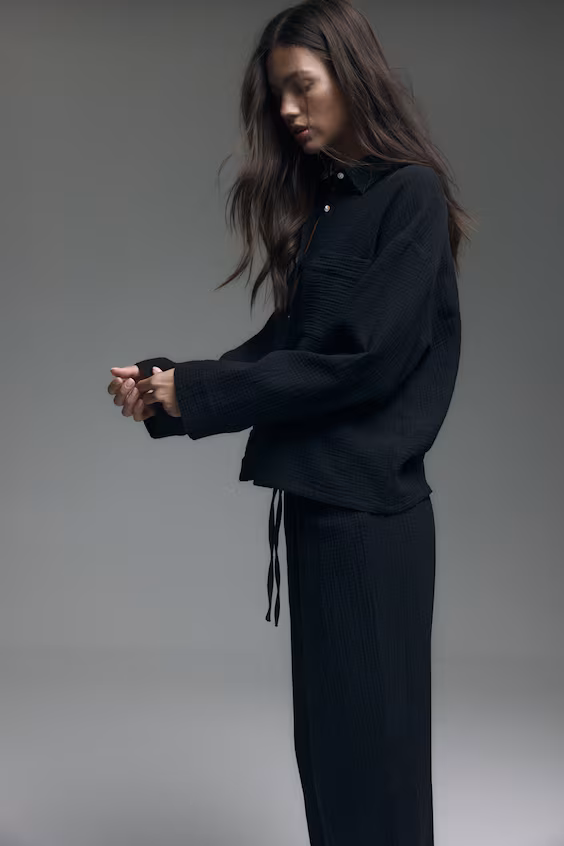 Пижама из хлопковой муслина