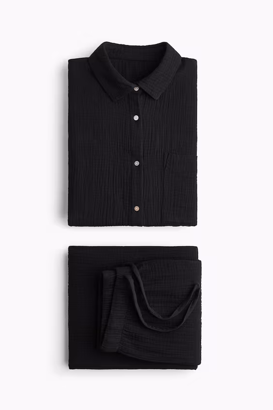 Пижама из хлопковой муслина