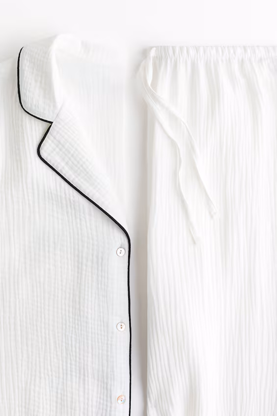 Пижама из хлопковой муселина