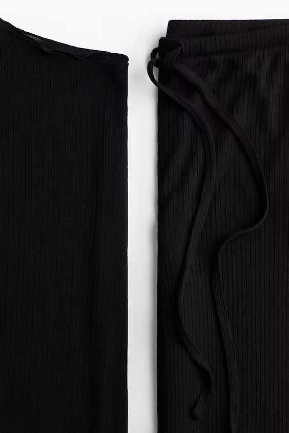 Пижама в рубчик h&m