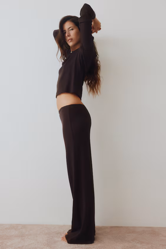 Пижама из рубчикового джерси h&m