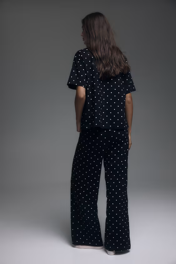 Пижама из хлопка h&m