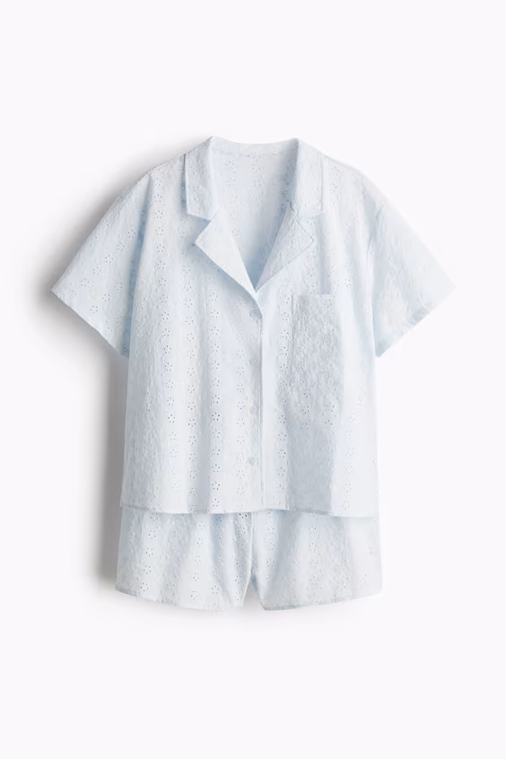 Пижама с английской вышивкой