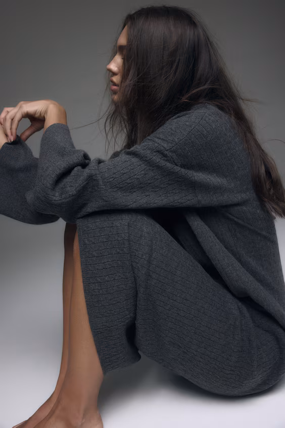 Платье из трикотажа твист