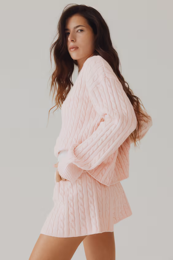 Свитер из ткани с крученым узором h&m