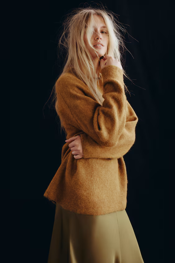 Свитер оверсайз из альпаки