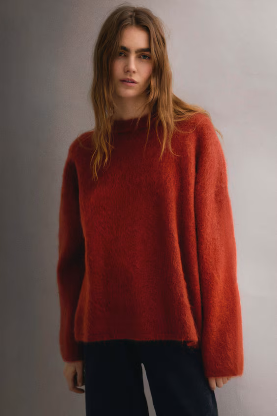 Свитер оверсайз из мохера