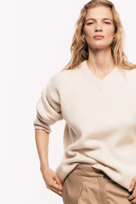 Свитер из шерсти с примесью