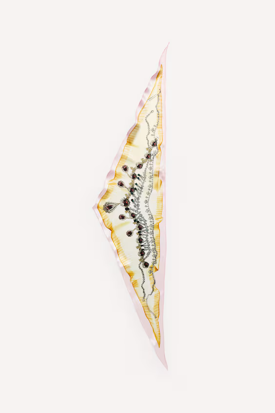 Шелковый шарф для шеи