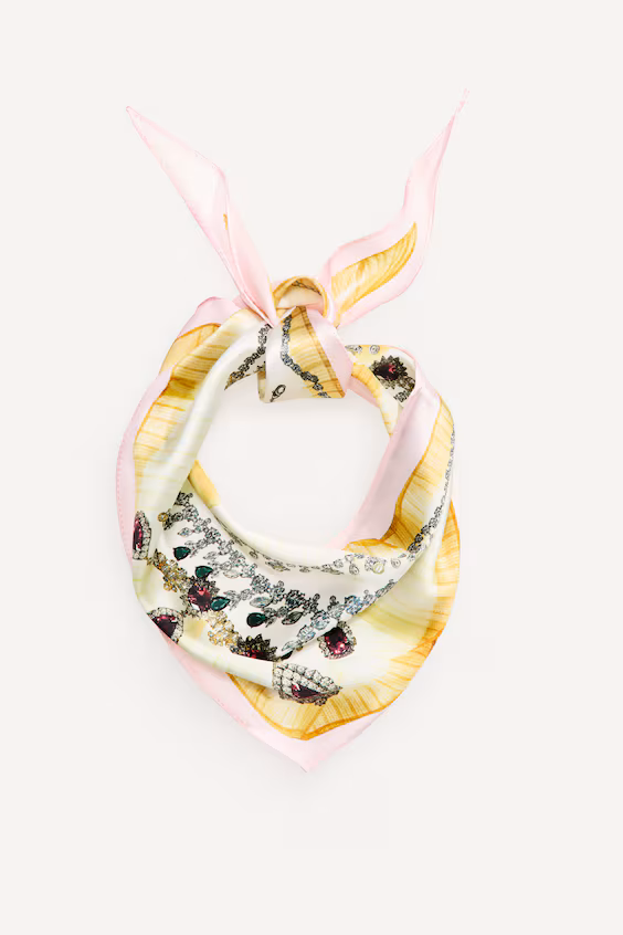 Шелковый шарф для шеи