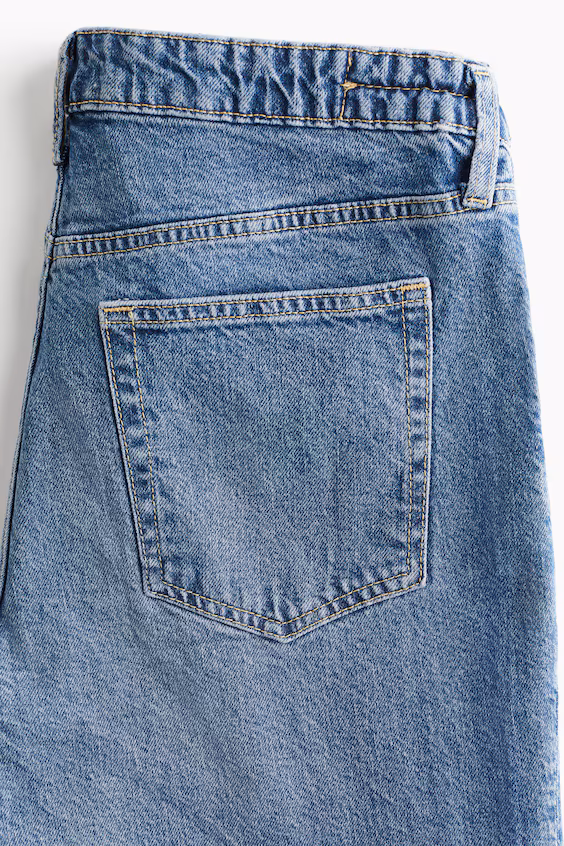 Mama прямые джинсы low before & after