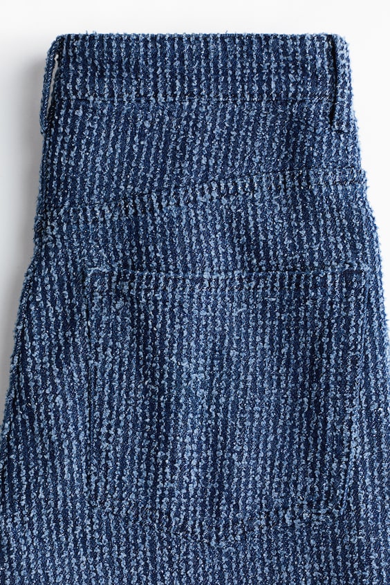 Джинсы bootcut с высокой посадкой из букле