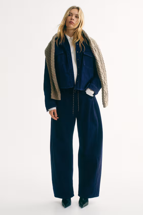 Брюки barrel regular