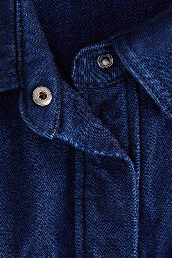 Рубашка из джинсовой ткани