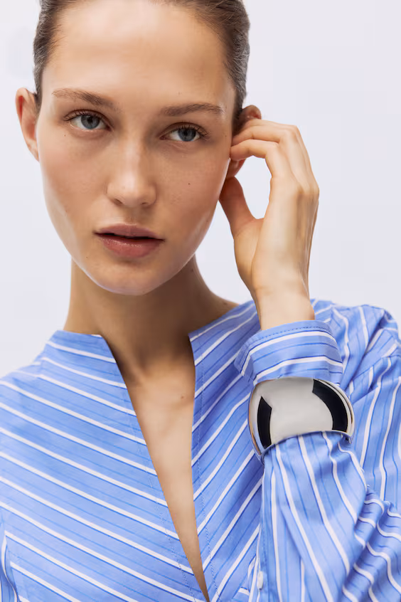 Оверсайз рубашка из хлопка